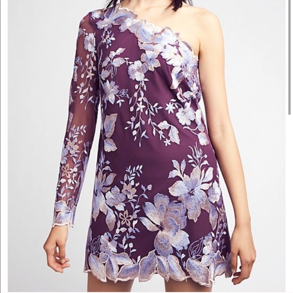 NEW • Free People • Rosalie Embroidered Mini Dress